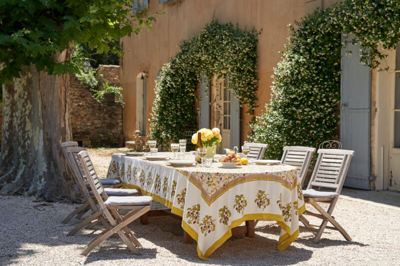 Nappe Fraise des bois rouge vert