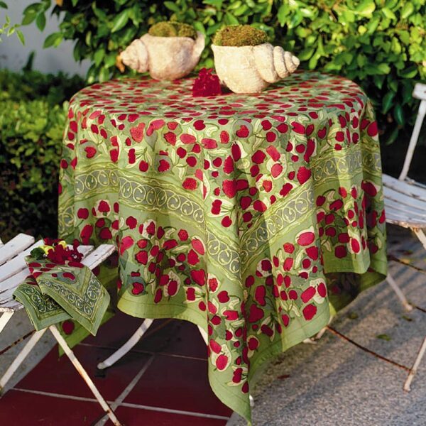 Nappe Fruit rouge vert