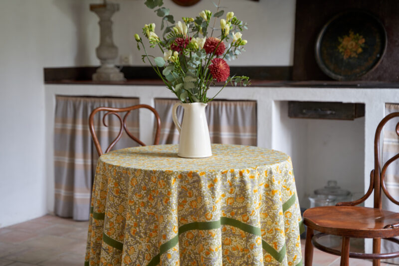 Nappe Bleuet jaune vert – Image 2