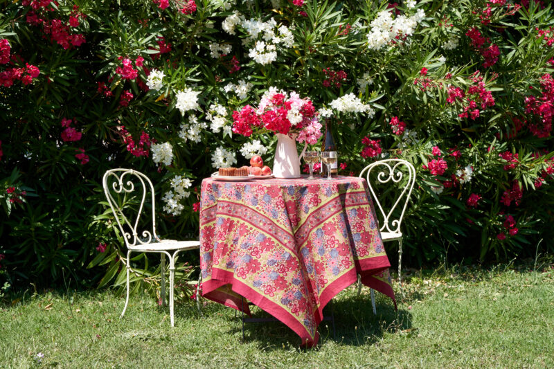 Nappe Joyaux de Fleur vert rouge – Image 2
