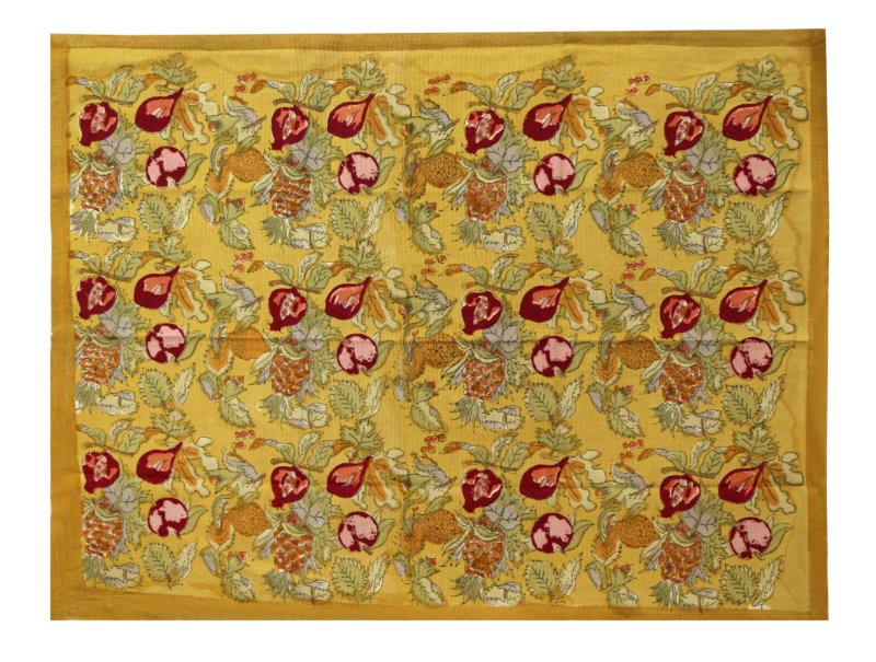 Torchon Tutti Frutti jaune rouge
