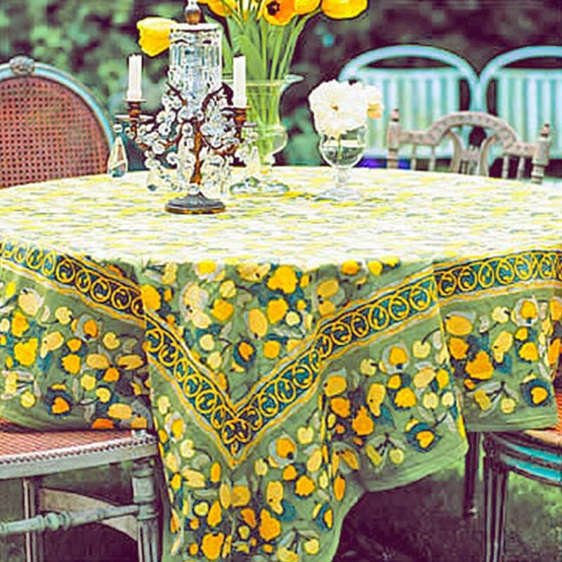 Yellow green fruit tablecloth - Image 3