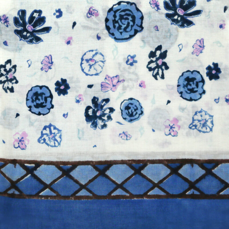 Blue Floral Hedge Pareo