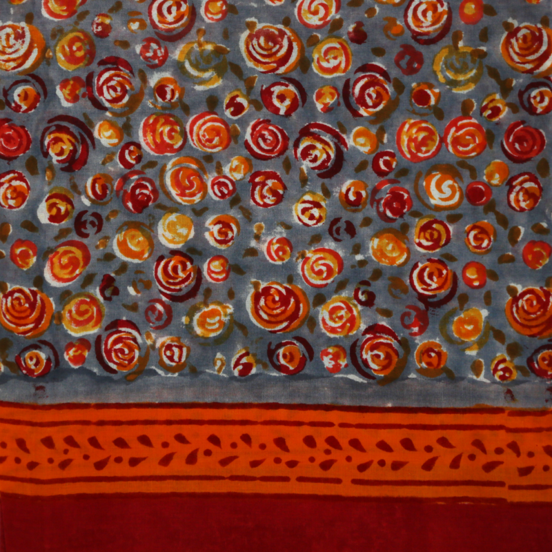Paréo Rosa gris orange