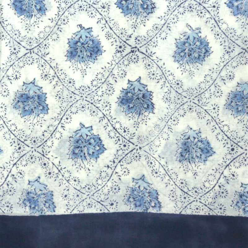 Paréo Suzani ivoire bleu