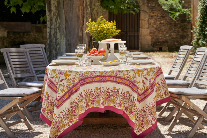 Lavender Pink Butterfly Tablecloth - Image 3