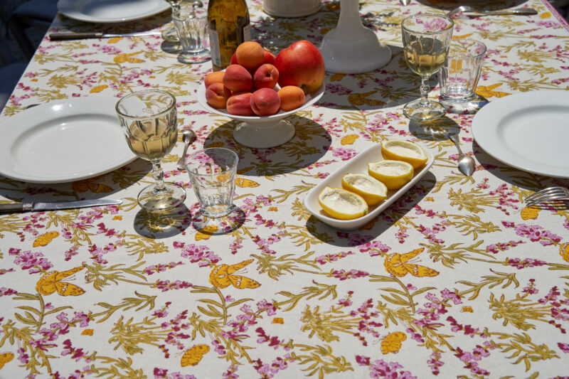 Lavender Pink Butterfly Tablecloth - Image 5