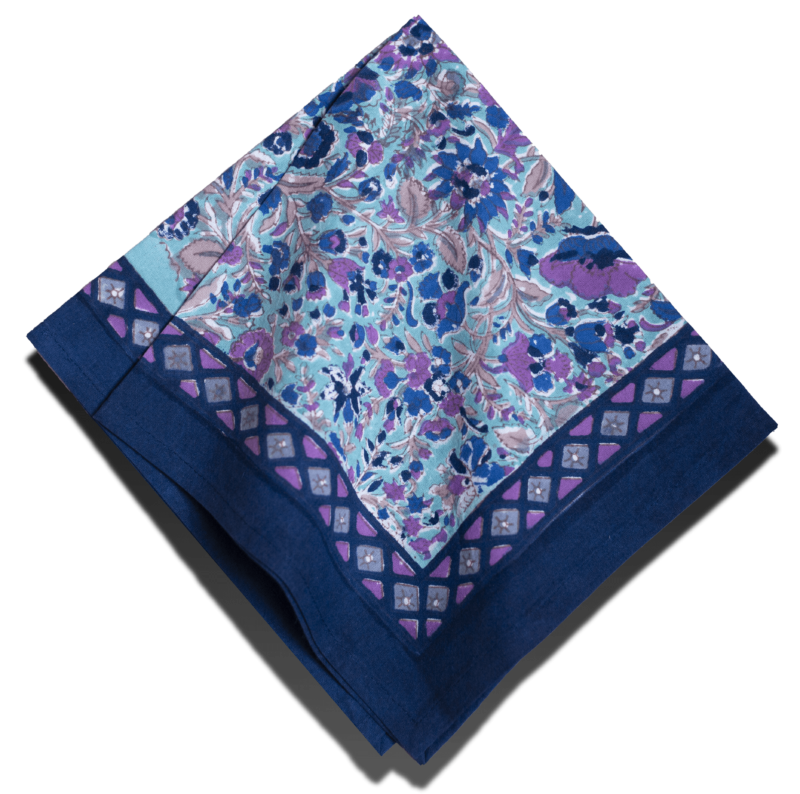 Serviette Holi turquoise bleu