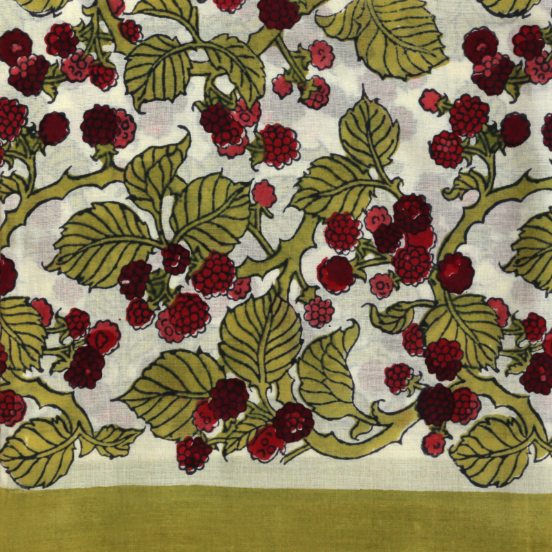 Paréo Mûre beige rouge