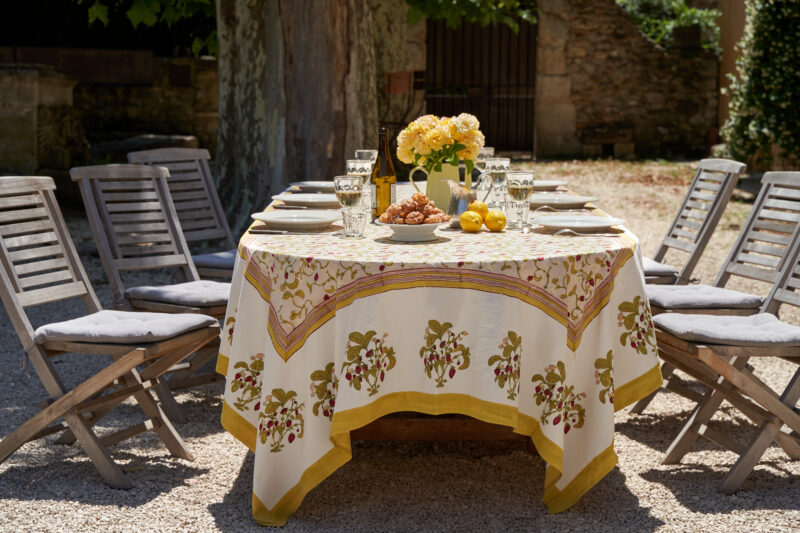 Nappe Fraise des bois rouge vert – Image 5