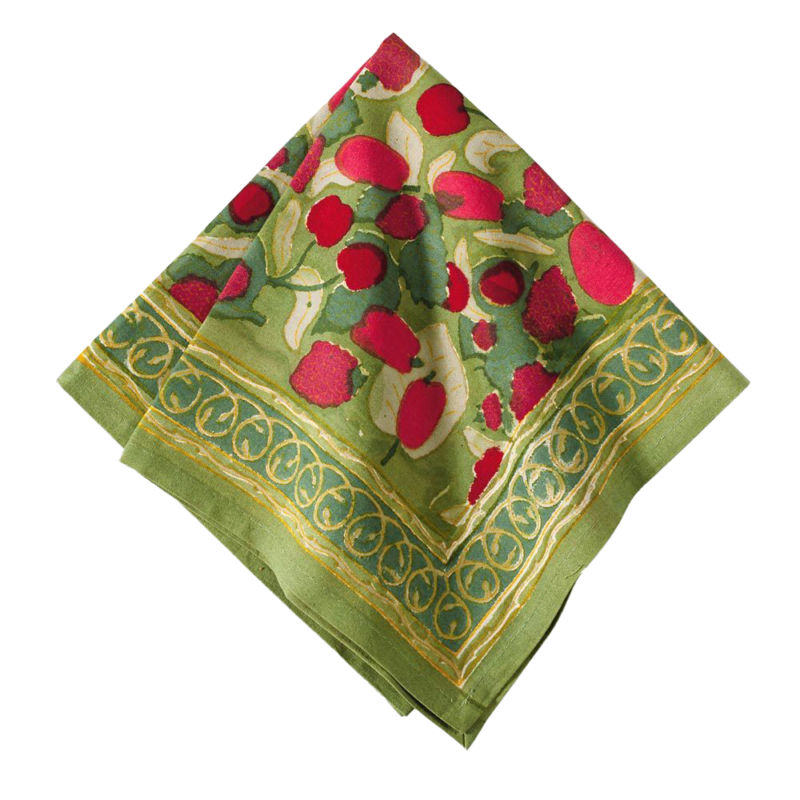 Red Green Fruit Napkin