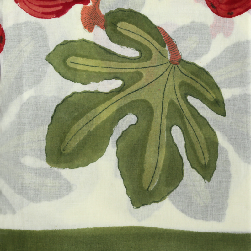 Paréo Figue rouge verte