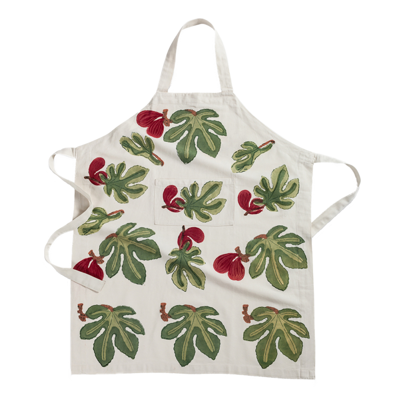 Tablier Figue rouge verte