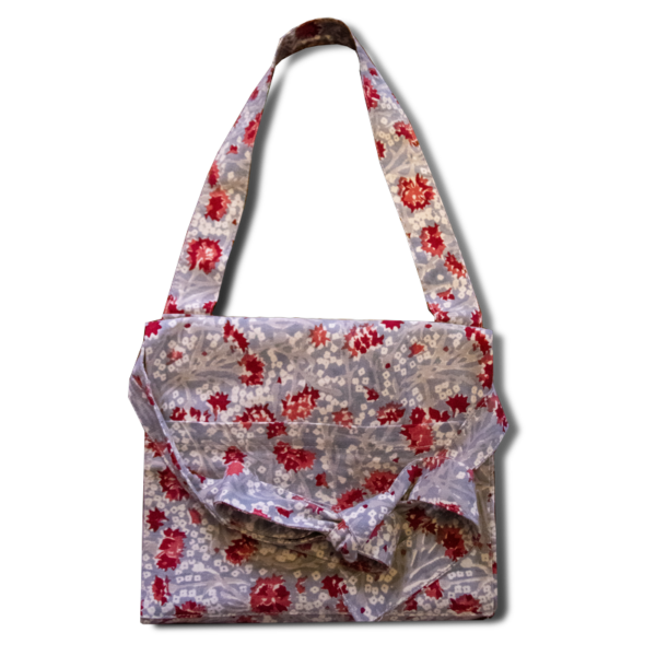 Tablier Bleuet gris rouge