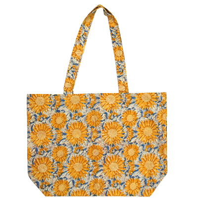 Sac Fleur Tournesol bleu jaune