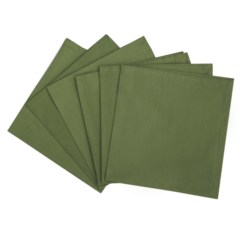 Serviette unie Vert forêt