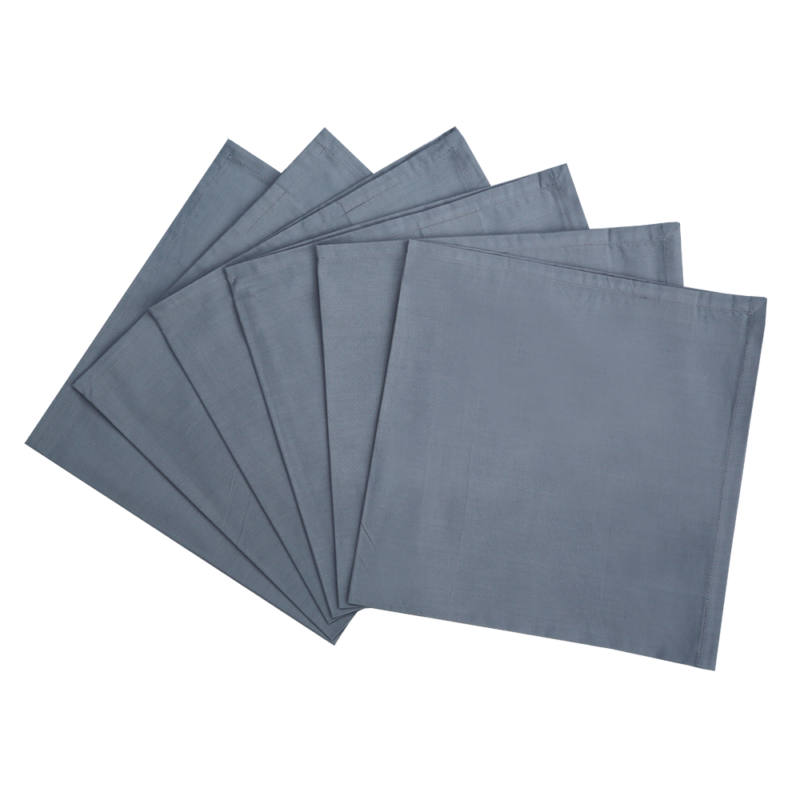 Serviette unie Bleu gris