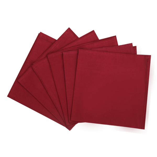 Serviette unie Bordeaux
