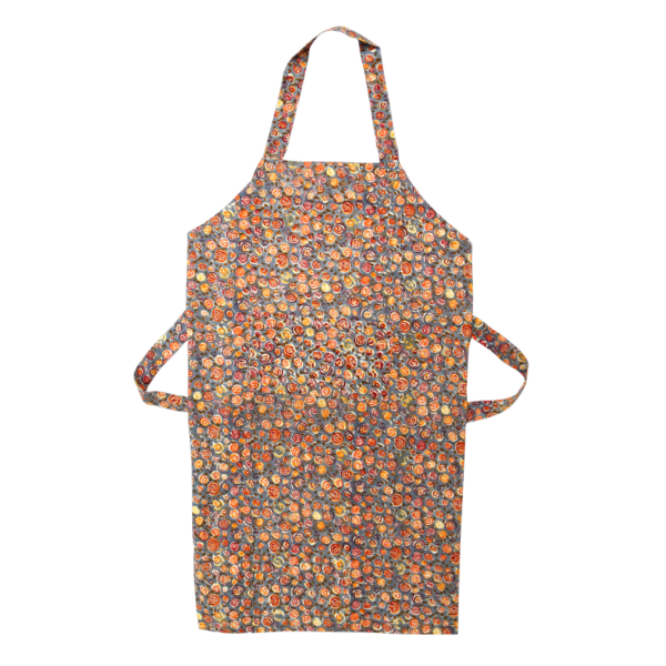 Tablier Rosa gris orange