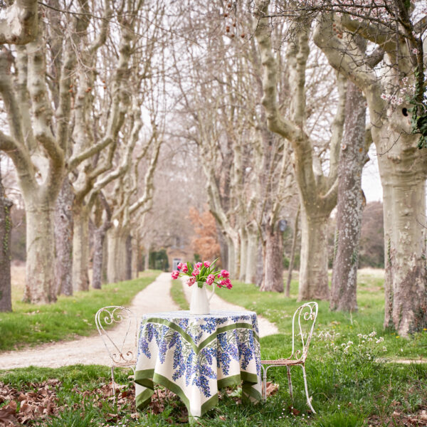 Blue Wisteria Tablecloth