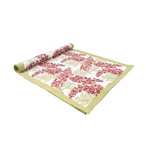 Pink Wisteria Table Runner