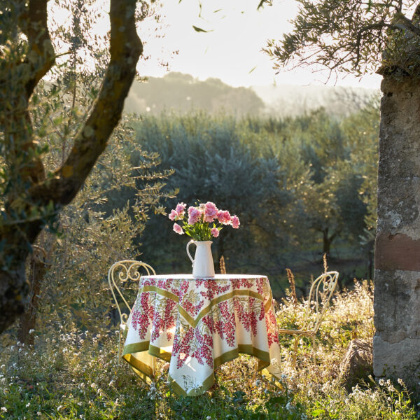 Pink Wisteria Tablecloth
