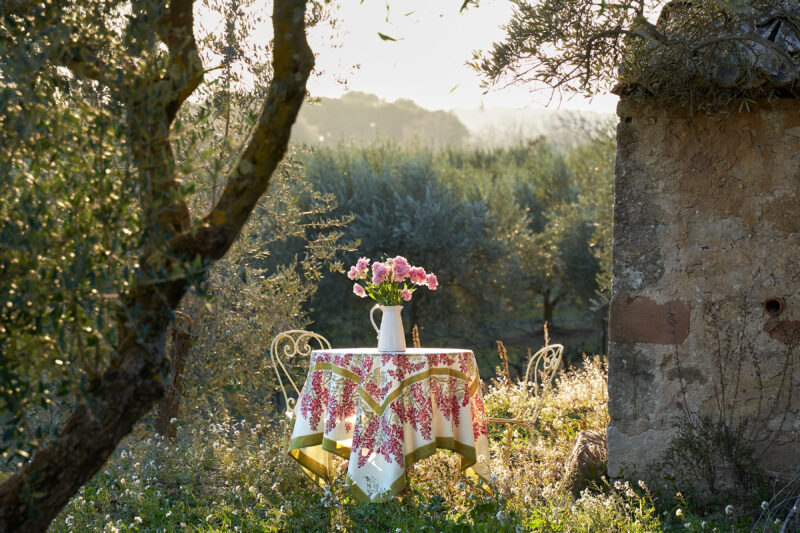 Pink Wisteria Tablecloth