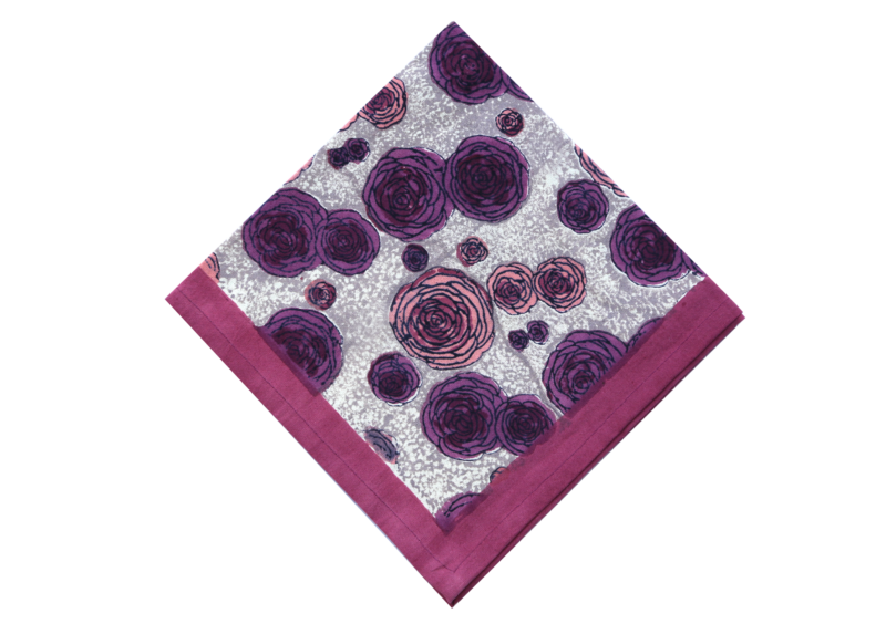 Purple Gray Ranunculus Napkin