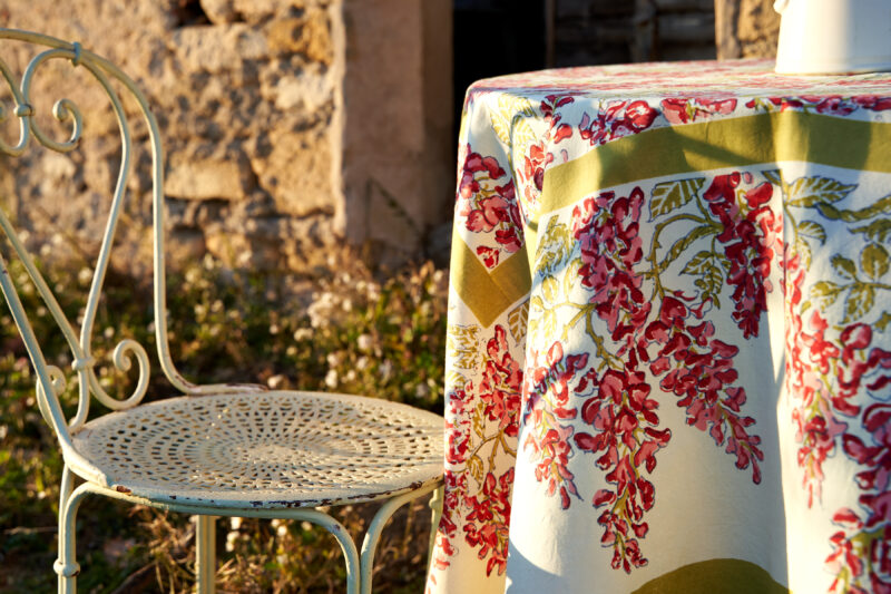 Pink Wisteria Tablecloth - Image 2