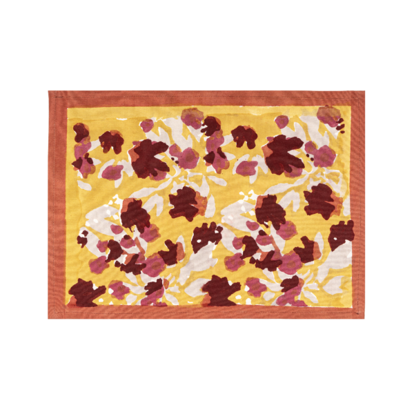 Set de table Giverny jaune rouge