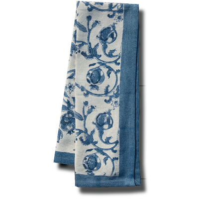 Torchon Grenadier blanc bleu